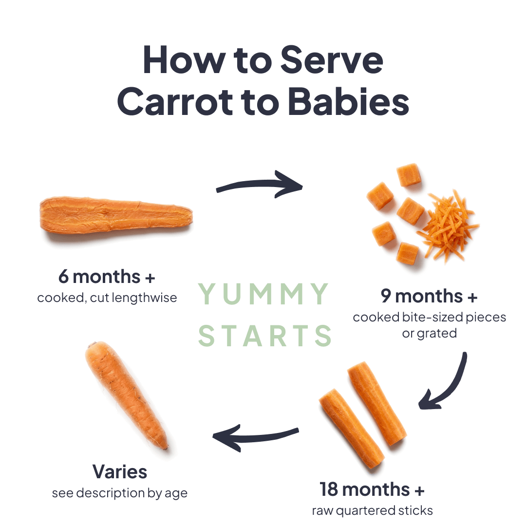 How to serve carrot to babies
