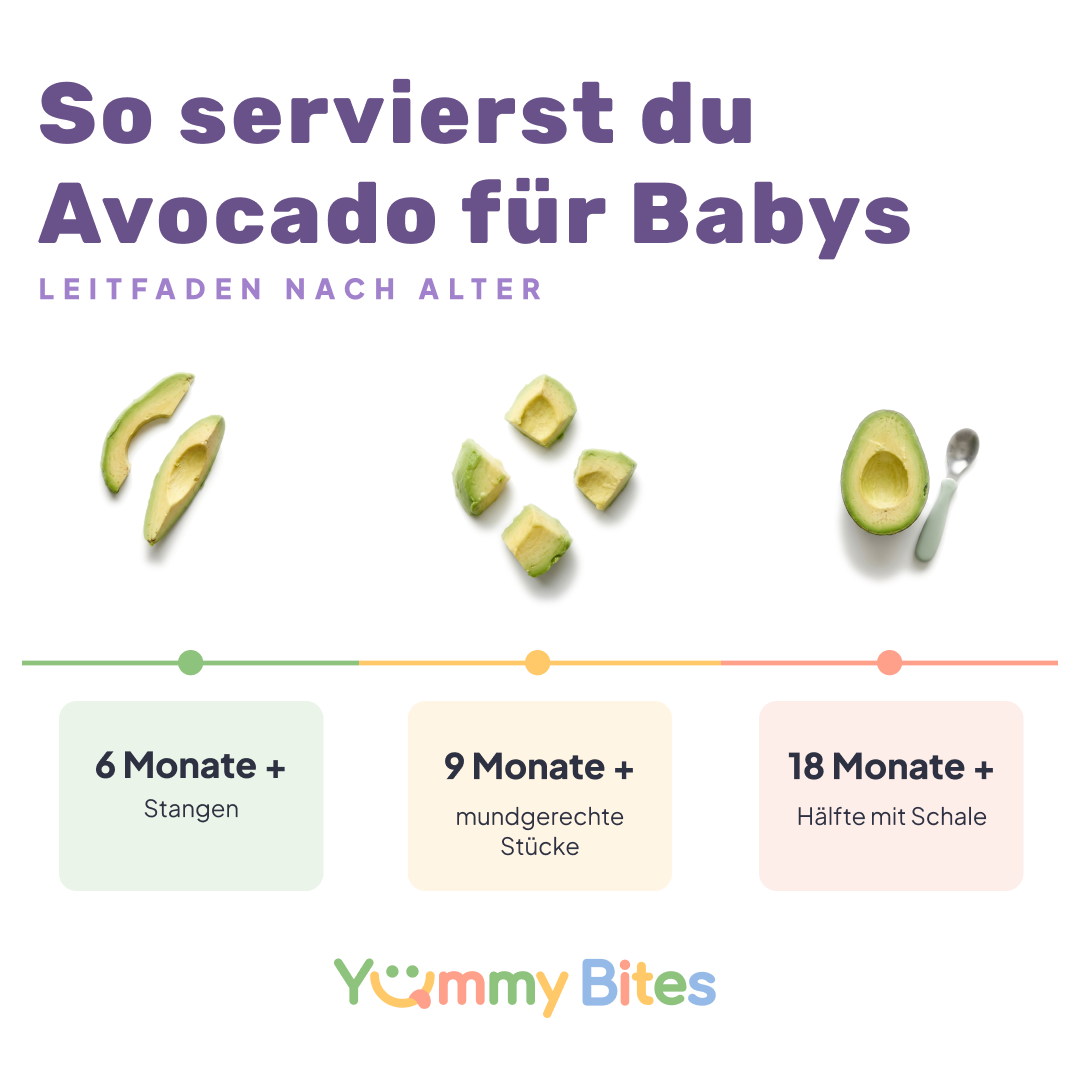 Wie man Avocado für Babys serviert