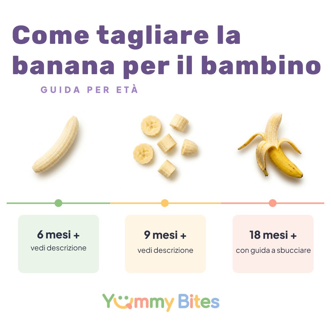 Come servire la banana ai bambini