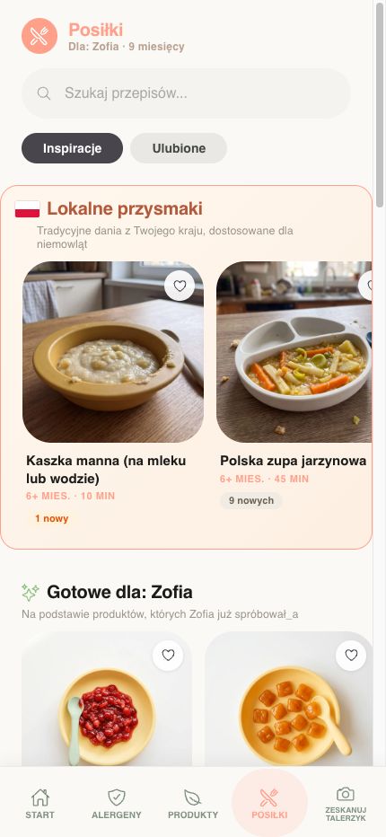 Ekran przepisów
