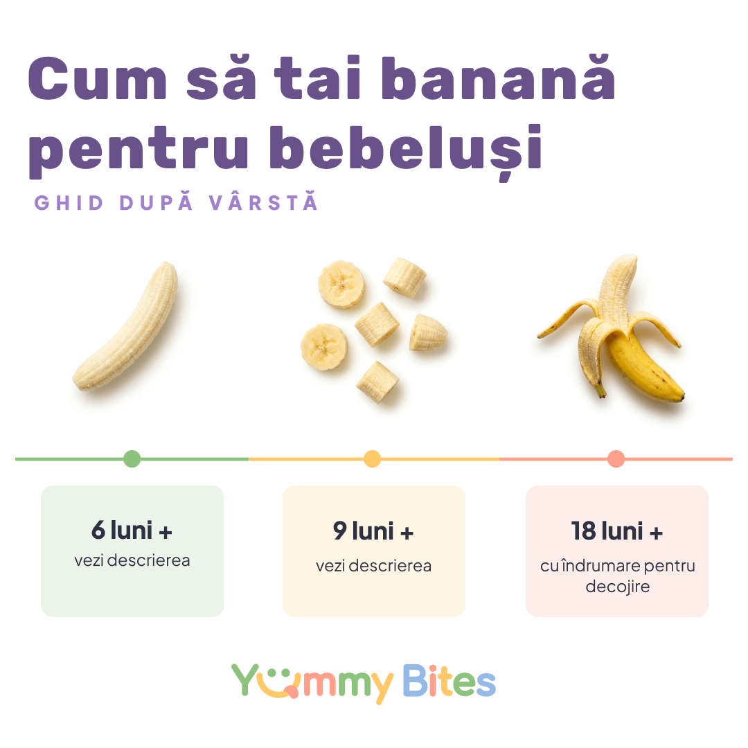 Cum să servești banană bebelușilor