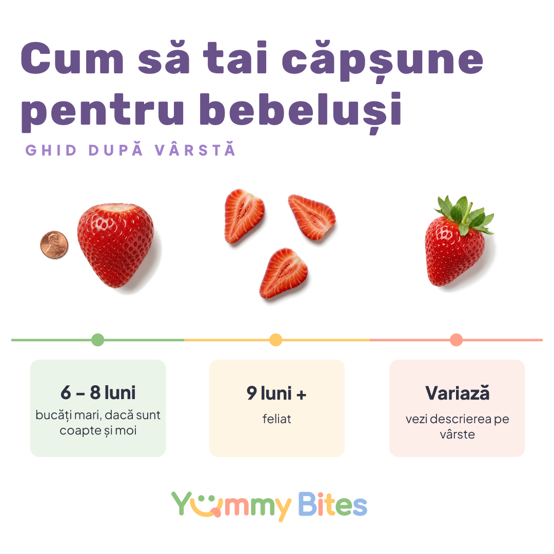 Cum să servești căpșuni bebelușilor
