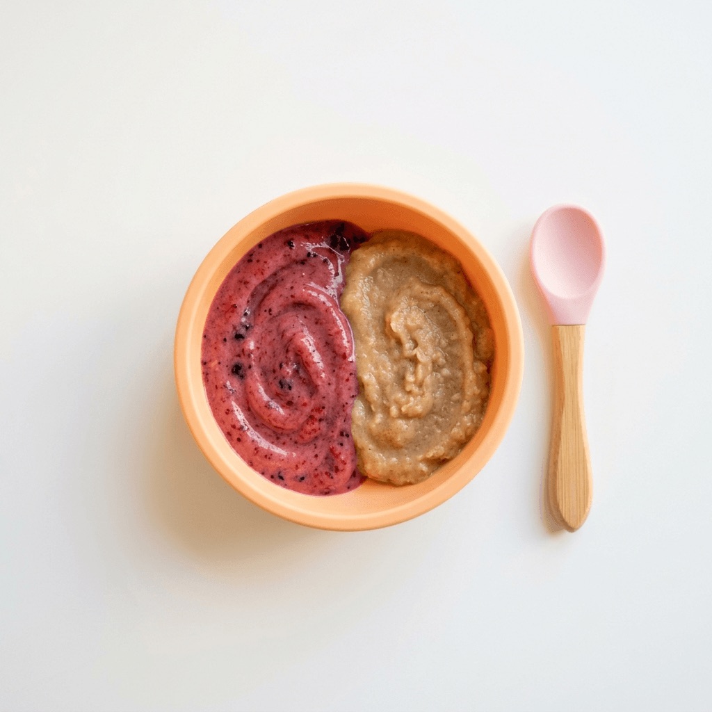 Berry banana smoothie with cinnamon butter toast